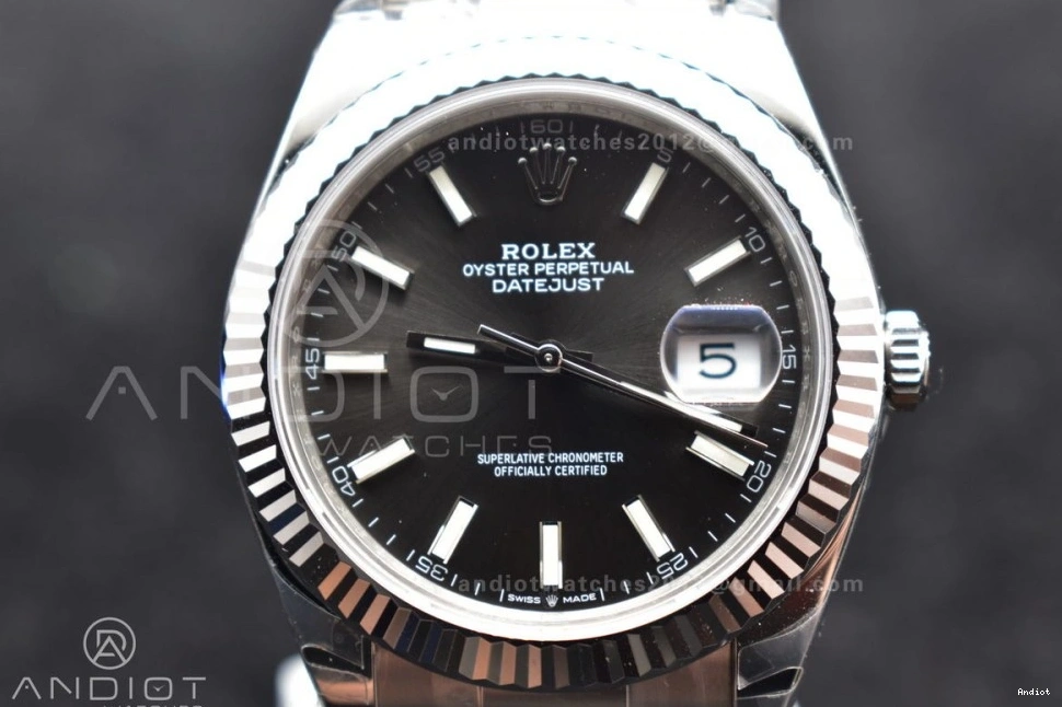 on Best Edition DateJust SS Bracelet VSF Oyster Dial 904L VS3235 Grey 1:1 41 126334 0314